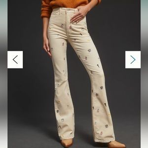 New Spring ‘23 Anthropologie embroidered cords- sold out